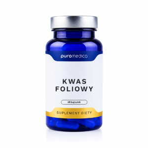Puromedica Kwas Foliowy B9 – suplement diety, 60 kapsułek