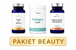 Pakiet Beauty Box - Skóra, Włosy i Paznokcie (Hair&Nails + Kolagen Podioo Propolis + Regulator Kolagenu)