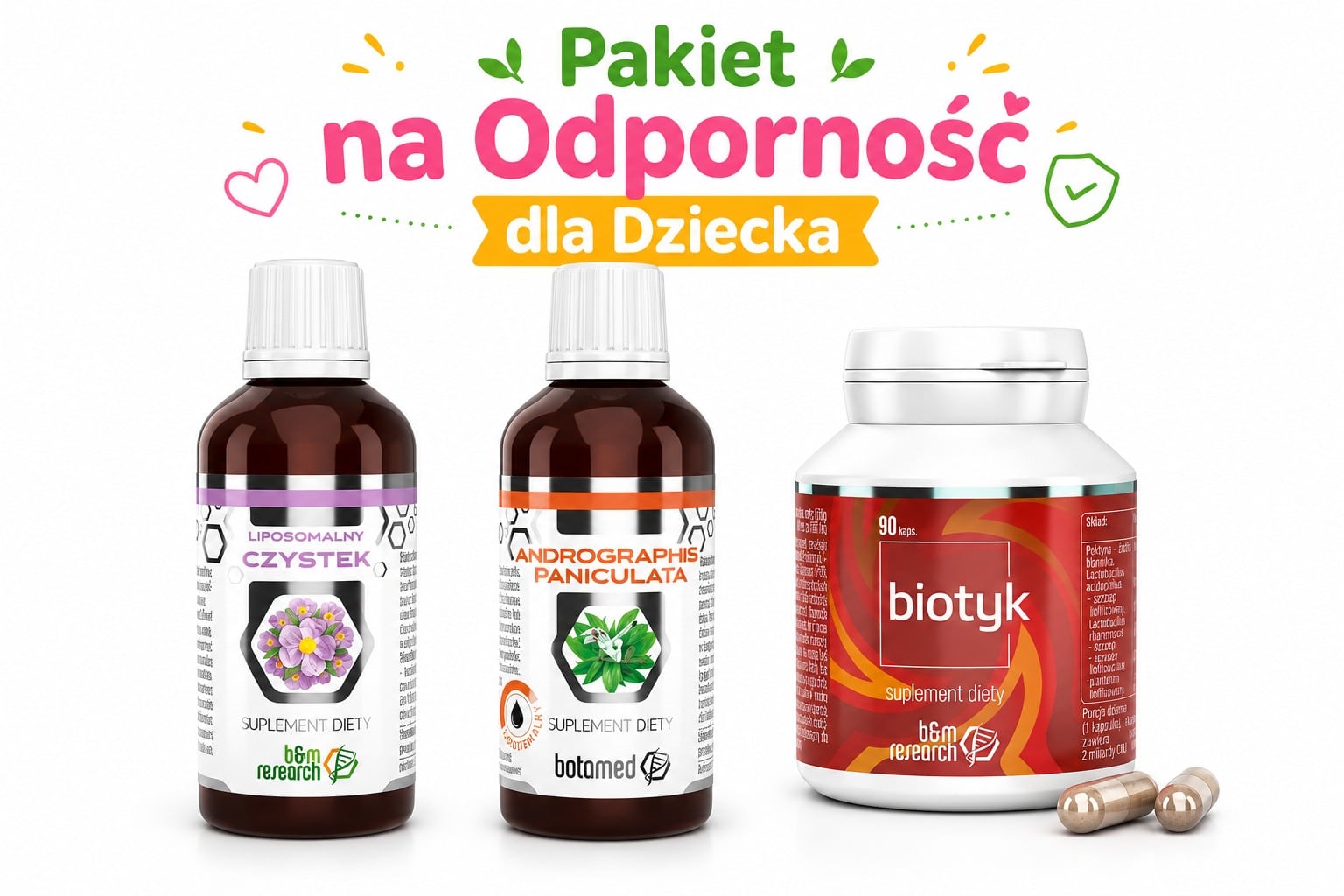 Pakiet na Odporność dla Dziecka - Spokojne Przedszkole (formuły liposomalne)