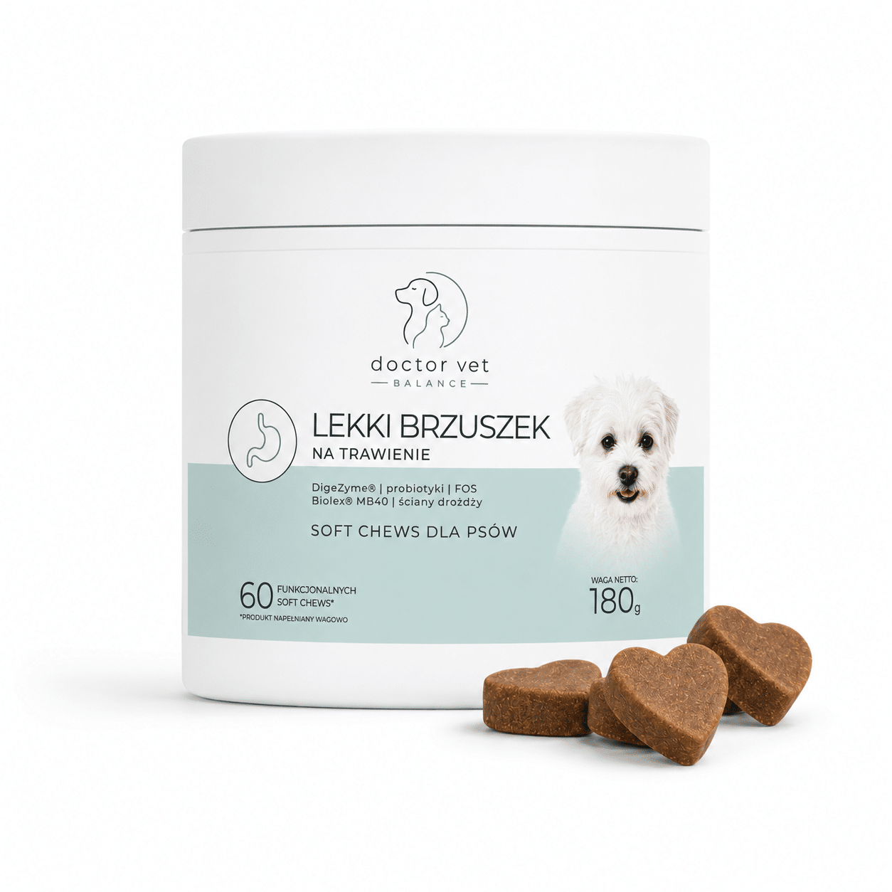 Lekki Brzuszek - wsparcie trawienia i jelit psa | Doctor Vet Balance