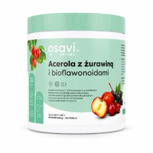 Acerola z żurawiną i bioflawonoidami Osavi - witamina C 1000 mg