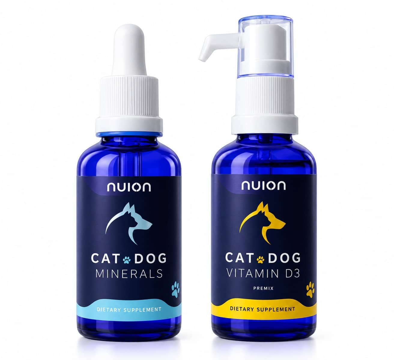Cat & Dog Minerals + Vitamin D3 NUION - zestaw minerałów i witaminy D3 dla psa i kota
