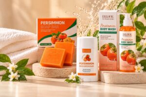Zestaw kosmetyków z persymoną kaki - 3 produkty