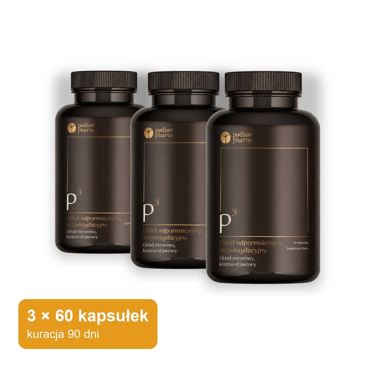 Propolis 75% + Witamina C – kuracja 90 dni, 3 × 60 kapsułek | Podioo 3