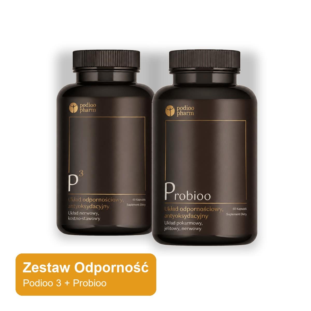 Zestaw Odporność: Propolis + Witamina C i Probiotyk z propolisem | Podioo 3 + Probioo